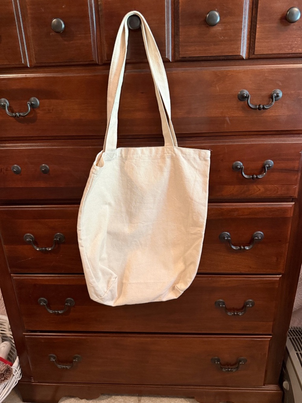 Raised On Sweet Tea & Jesus Canvas Tote Bag - Natural - Picture 3 of 3